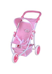 KNORRTOYS , Puppenbuggy »Lio - Princess White Rose« , rosa