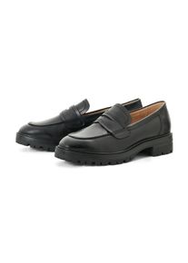 Tchibo - Leder-Loafer - Damen - Gr. 38 - schwarz