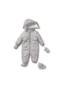 Tchibo - Baby-Winteroverall - Newborn - Gr. 50/56 - hellgrau/print