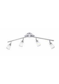 Leuchten Direkt VINO Deckenleuchte Edelstahl, 4-flammig