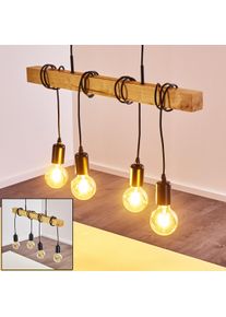 hofstein Barbengo Pendelleuchte Schwarz, 4-flammig