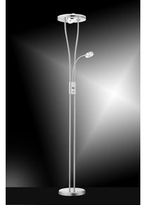 Leuchten Direkt Leuchtendirekt HELIA Deckenfluter LED Edelstahl, 4-flammig