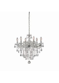 Ideal Lux FLORIAN Kronleuchter Chrom, 6-flammig