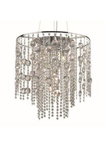 Ideal Lux EVASIONE Hängeleuchte Chrom, 10-flammig