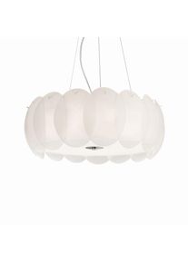 Ideal Lux OVALINO Hängeleuchte Weiß, 8-flammig