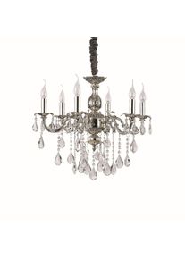 Ideal Lux IMPERO SP6 Kronleuchter Silber, 6-flammig