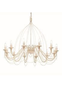 Ideal Lux CORTE Kronleuchter Weiß, 12-flammig