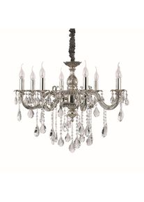 Ideal Lux IMPERO SP8 Kronleuchter Silber, 8-flammig