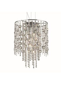 Ideal Lux EVASIONE Hängeleuchte Chrom, 8-flammig