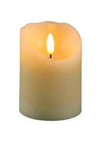 LED-Kerze »aus Echtwachs, Ø ca. 7,5 cm, Höhe 10 cm (FB 51018)« , weiss , AMBIENTE HAUS