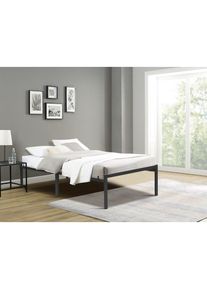 Inosign, Inosign Metallbett &raquo;LIST Bett Bettgestell Bettrahmen Einzelbett Doppelbett&laquo; Stahlbett schwarz in TOP Qualit&auml;t und 4 Breiten, Bett mit 26 