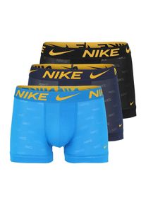 NIKE Underwear, Hommes Boxers, bleu marine / bleu ciel / jaune d'or / noir