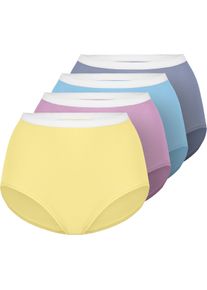 wäschepur Damen Taillenslip aqua + orchidee + zitrone + taubenblau