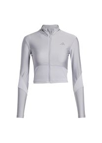 adidas Performance, Femmes Veste de survêtement 'Hyperglam', gris / gris argenté