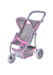 KNORRTOYS , Puppenbuggy »Lio - Star Grey« , grau