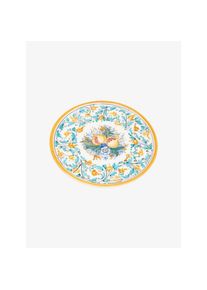 Kapel Dolce Gabbana Vintage, Platter with pomegranates blau