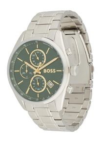 BOSS, Hommes Montre à affichage analogique 'Grand Prix 44', vert / vert foncé / argent