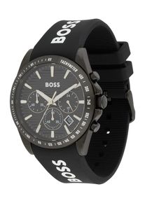 BOSS, Hommes Montre à affichage analogique 'Strike', gris / noir / blanc