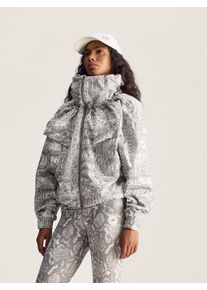 adidas by Stella McCartney, Femmes Veste de sport, bleu fumé / blanc cassé