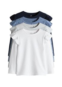 The Set, Filles T-Shirt, bleu marine / bleu fumé / gris chiné / blanc