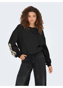 Only Sweatshirt 'ONLBROOKLYN' Damen Gr&ouml;&szlig;e M kitt / schwarz