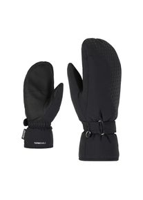 Ziener , Fäustlinge »KISARI-Z AS MITTEN glove« , schwarz , atmungsaktive, wasser- und winddichte AQUASHIELD Membran
