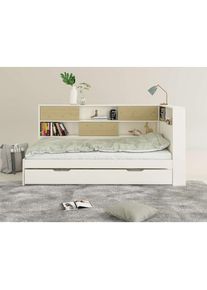 Home Affaire Stauraumbett »Amance, Massivholz mit MDF, stabil und langlebig, viel Stauraum«, (Aussenmasse B/T/H: 110,2/220,1/106,9 cm), FSC zertifiziert,...