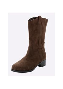 sheego , Stiefelette , braun