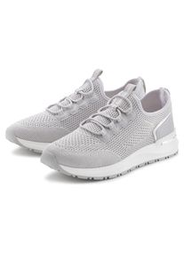 Vivance , Sneaker »Freizeitschuh, Halbschuh,«, aus Textil zum Reinschlüpfen mit elastischen Schnürbändern VEGAN , grau , Mit elastischen...