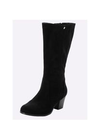 sheego , Weitschaftstiefel , schwarz