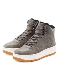 ELBSAND, Unisex, Sneaker mit kuscheligem Warmfutter, Freizeitschuh, Halbschuh, High Top Sneaker, anthrazit, 40, High Top Sneaker mit angenehm weichem 