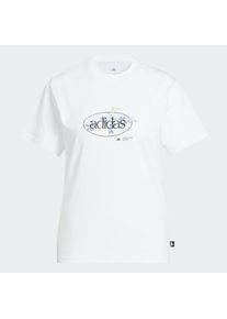 adidas Sportswear Funktionsshirt 'Elem Flrl' Damen, weiß, Größe S