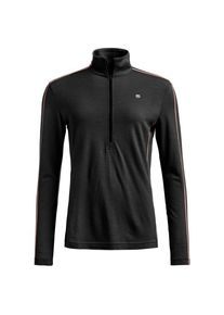 Ortovox - Women's 185 Rock'N'Wool Zip Neck - Merinounterw&auml;sche Gr XS schwarz