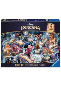 Ravensburger Erwachsenenpuzzle 1000 Teile - Disney Lorcana - Glimmers of the Realm: Steel - ab Erwachsene