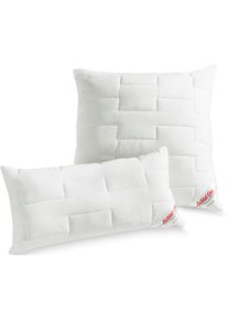 Schlafgut Microfaserkissen »Utah«, Füllung: Faserbällchen aus Polyester, Bezug: Baumwoll-/Polyestergewebe, versteppt, (1 St.), Strapazierfähig und günstig ,...