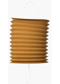Papier Lampion Zuglaterne in Gold 16x20cm