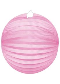 Lanterne boule en papier rose 25 cm