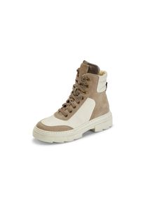 Peter Hahn Waldläufer - Schnür-Stiefelette Saiga, beige, Gr. 37, Orthopädische Einlagen, Leder