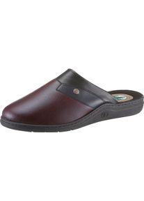 Herren Pantoffel aus Leder bordeaux