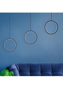 BRILLIANT LEUCHTEN Brilliant Chaumont Pendelleuchte LED Schwarz, 3-flammig