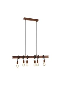 Eglo Leuchten Eglo TOWNSHEND 4 H&auml;ngeleuchte Braun, 6-flammig