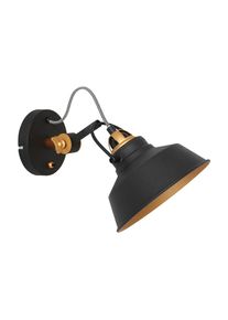 Steinhauer Nov&eacute; Wandleuchte Schwarz, 1-flammig