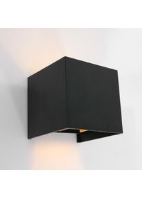 Steinhauer Muro Au&szlig;enwandleuchte LED Schwarz, 2-flammig