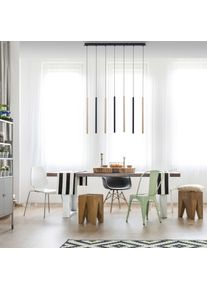 Paul Neuhaus FLUTE Pendelleuchte LED Schwarz, 7-flammig