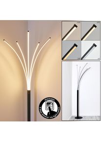 hofstein Bakersfield Stehleuchte LED Schwarz, Weiß, 1-flammig