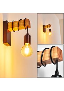 hofstein Barbengo Wandleuchte Braun, Schwarz, 1-flammig