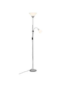 BRILLIANT LEUCHTEN Spari Deckenfluter LED Silber, 1-flammig