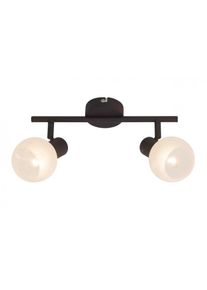 BRILLIANT LEUCHTEN Brilliant Gabon Spotrohr Braun, 2-flammig