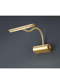 Trio Leuchten CURTIS Wandleuchte LED Messing, 1-flammig