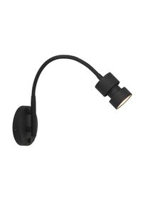 Steinhauer Nov&eacute; Wandleuchte Schwarz, 1-flammig